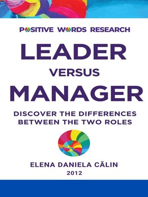 cover image of Leader versus Manager